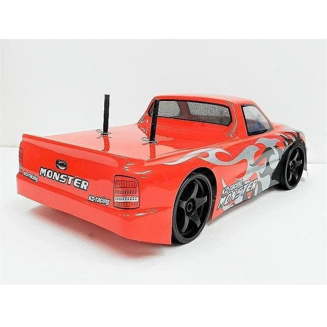 ターボ機能付き 1/10 ドリフトラジコンカー C002 赤 スペアボディー付