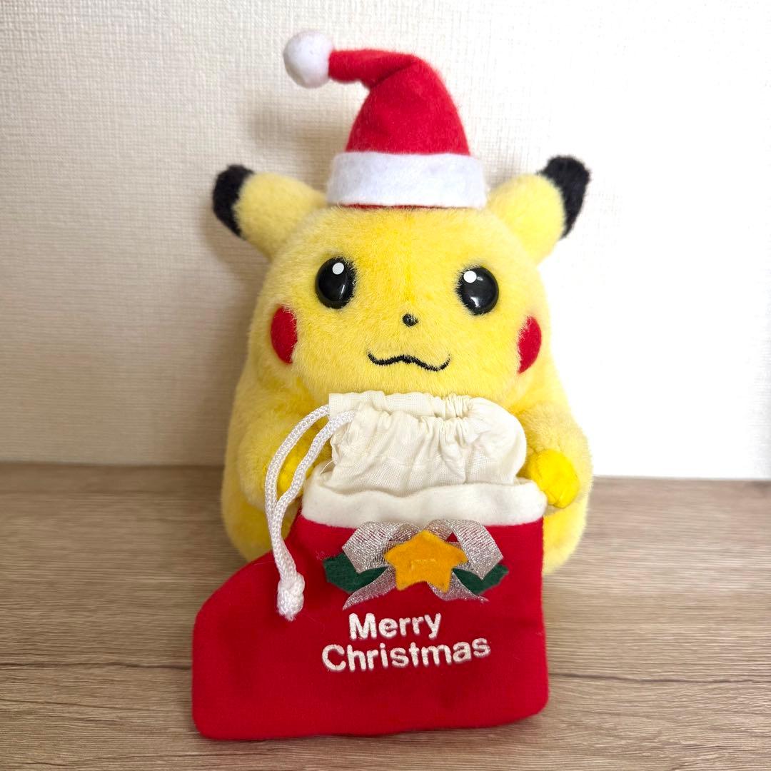 初期 ピカチュウ サンタ ぬいぐるみ TOMY