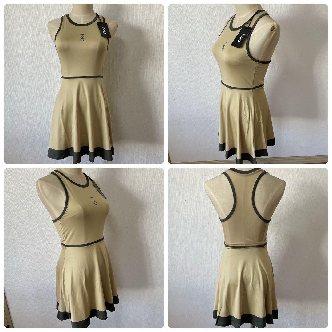 日本初上陸　セブンシックス　テニスウェア　ワンピース　サンドベージュ