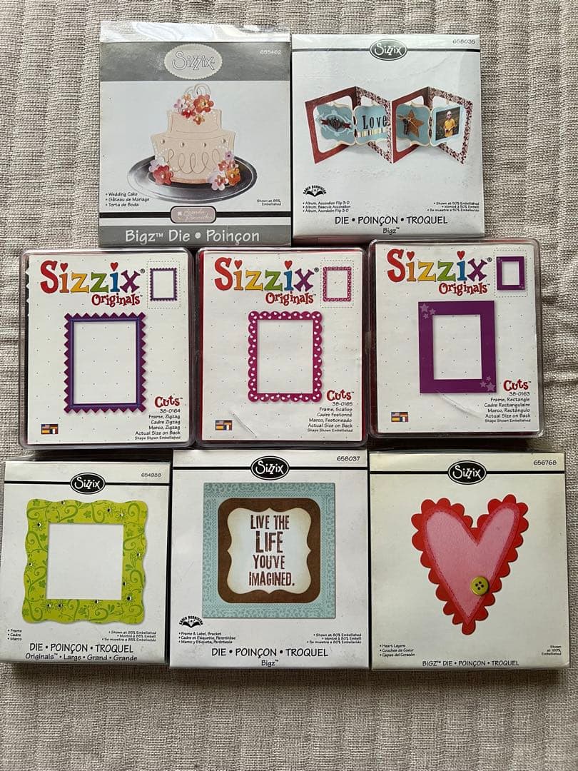 シジックス☆Sizzix☆ フレーム　カード　ウエディングケーキ　8点セット