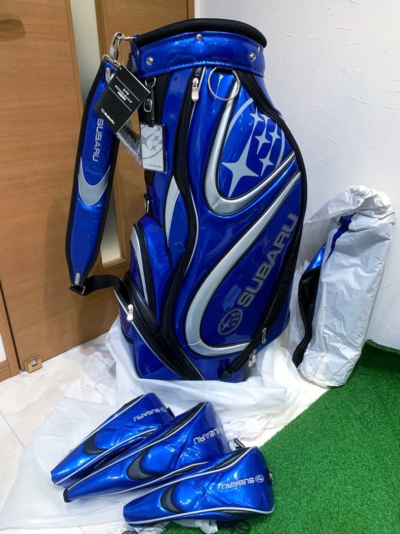 希少　新品未使用　限定　スバル　キャディバッグ　ヘッドカバー
