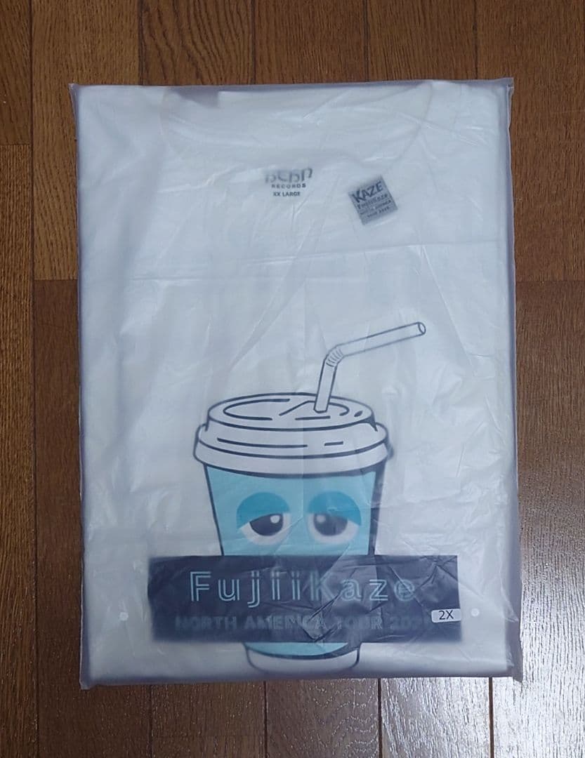 藤井風 Fujii Kaze ドリンクTシャツ White(白) XXL