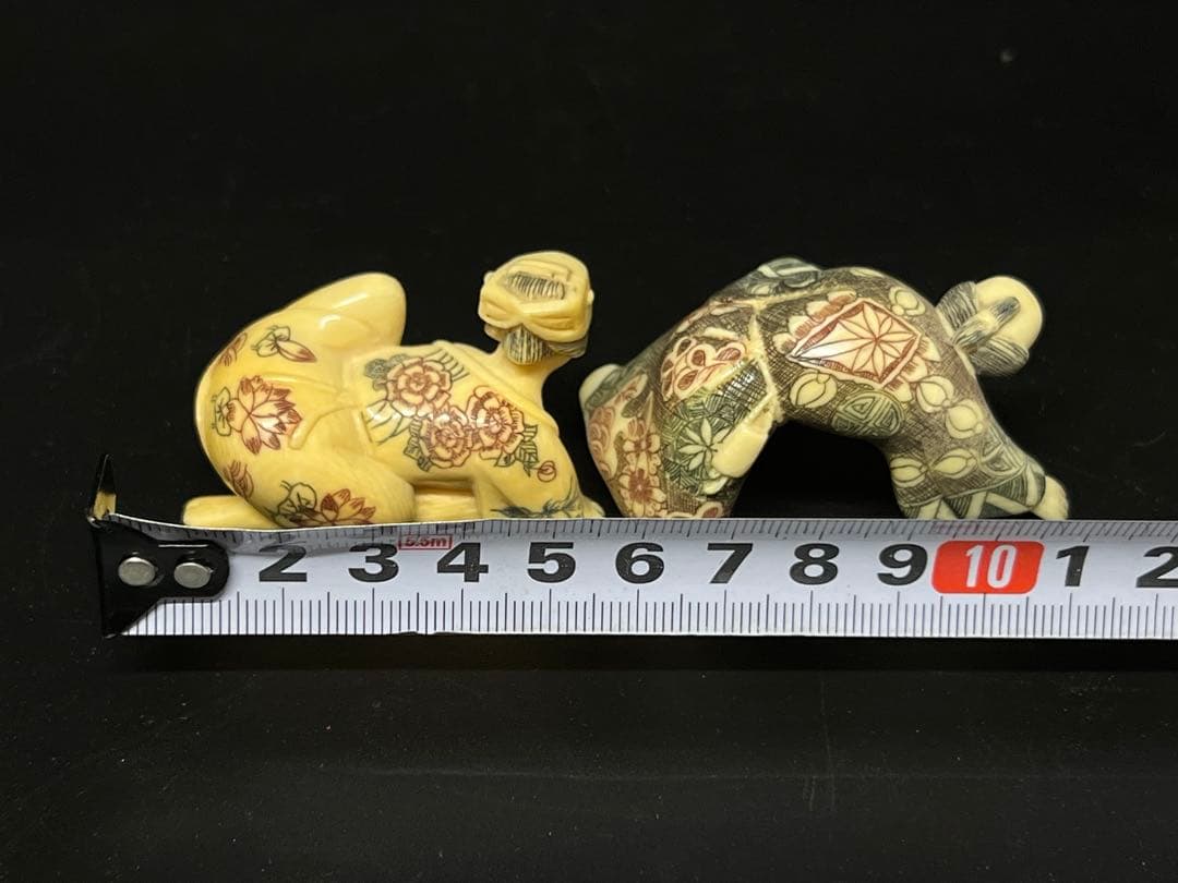 極上春画 根付 重さ:63g 　（提げ物 /緒締め /