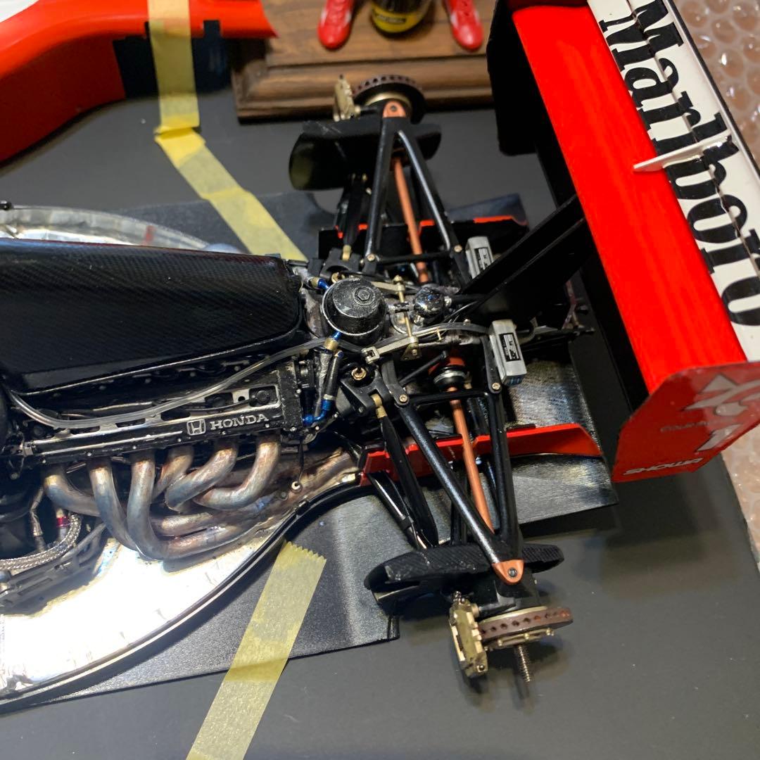 白*魔様 タミヤ　マクラーレン MP4/6 1/12スケールモデル完成品＆セナフ