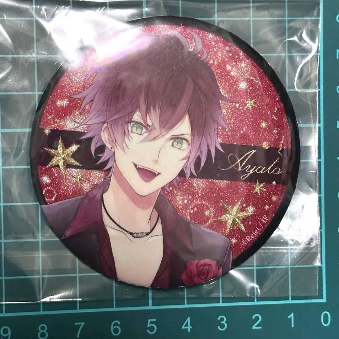 DIABOLIK LOVERS CLUB万魔殿 グリッター缶バッジ　坂巻アヤト