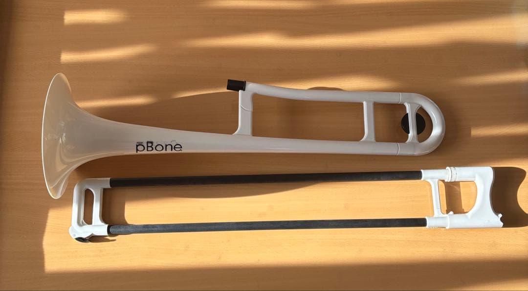 jipps p-Bone 白　プラスティックトロンボーン