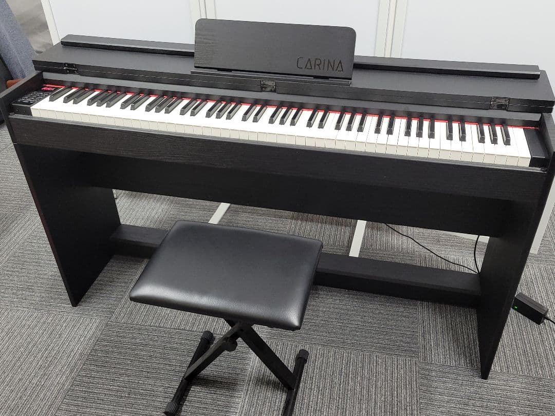 m CARINA 電子ピアノ 88鍵盤 椅子付き 2021年製