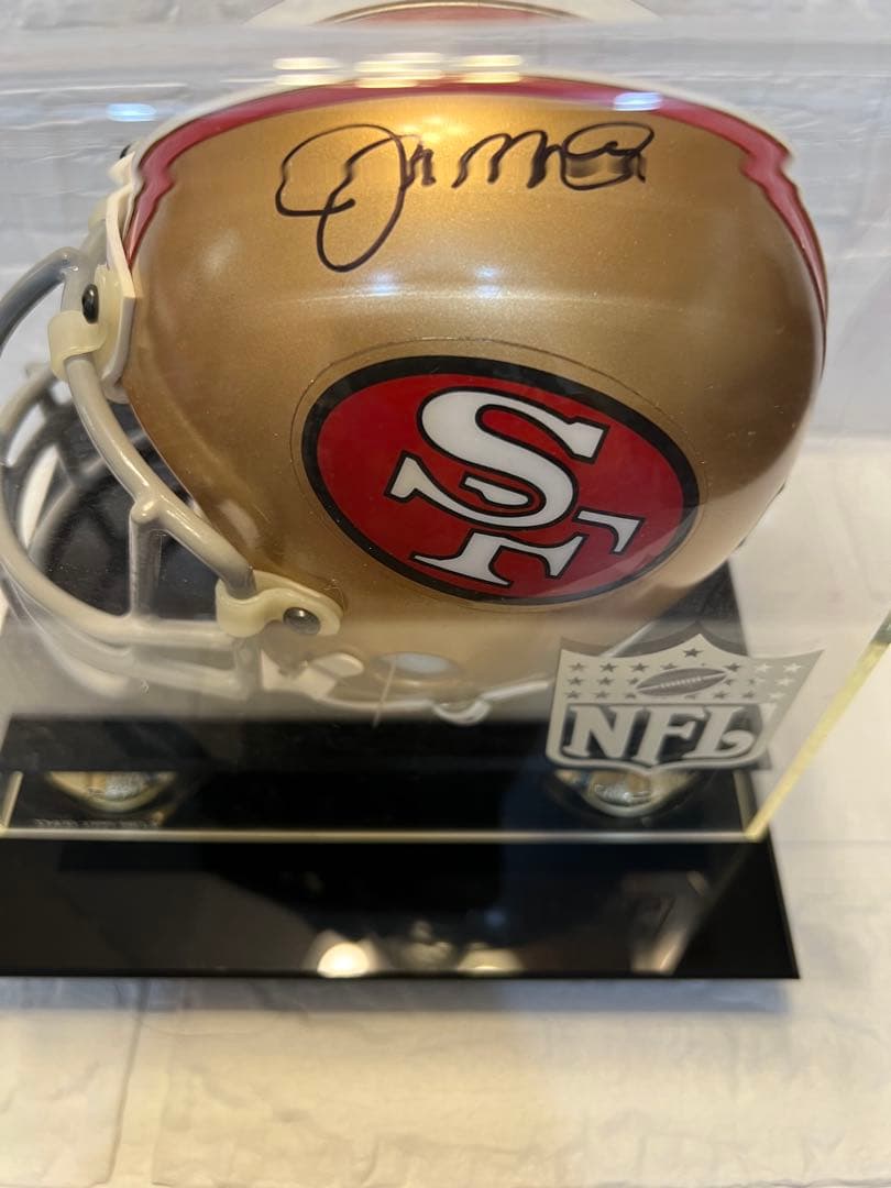 ジョー・モンタナ【SF 49ers 】直筆サイン入りミニヘルメット