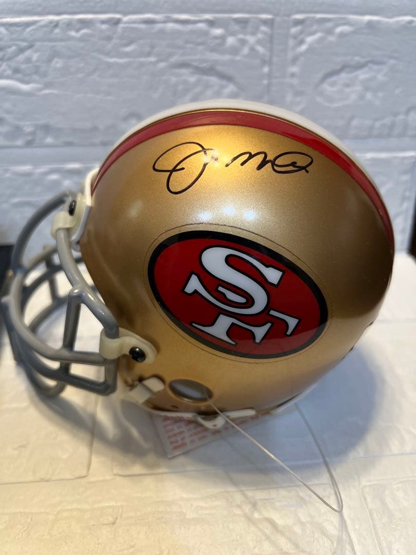 ジョー・モンタナ【SF 49ers 】直筆サイン入りミニヘルメット