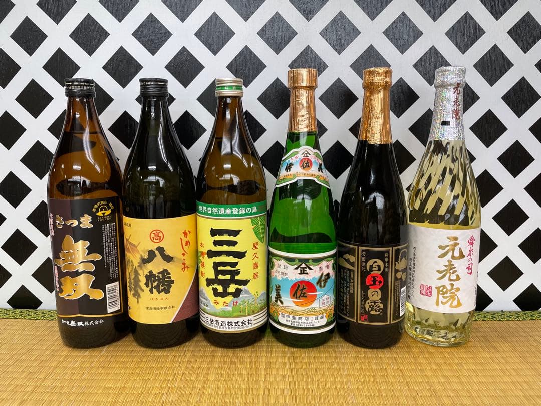 プレミアム焼酎伊佐美セット 無双 八幡 三岳 伊佐美 白玉の露 元老院 6本組