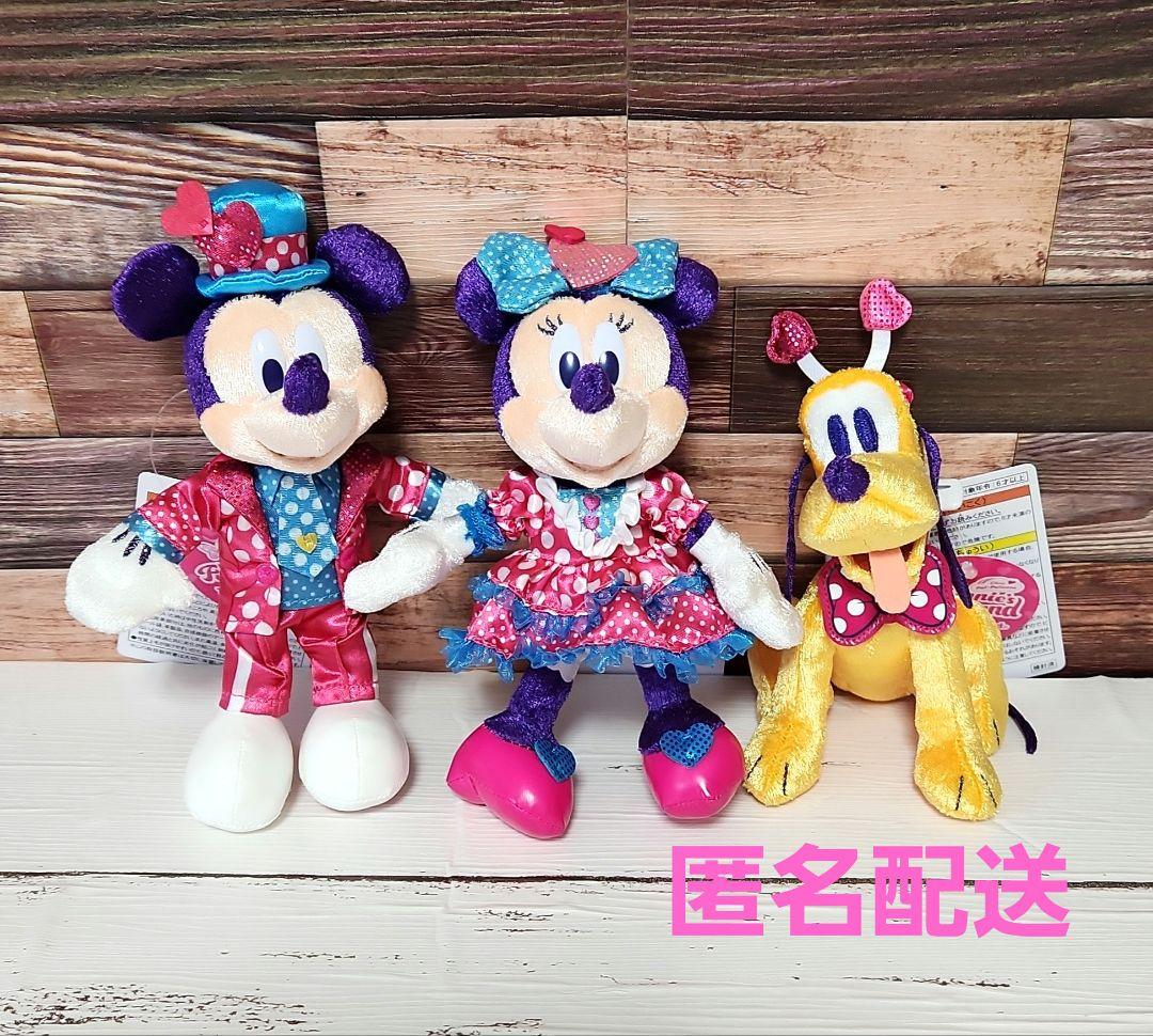 ミニパル ミニファン ぬいぐるみバッジ ミニー ミッキー プルート セット