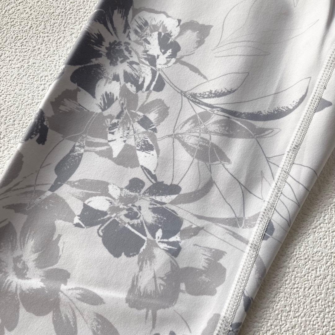 ジュリエ レギンス 0 ヨガウェア スパッツ ホットヨガ タイツ 花柄 白系