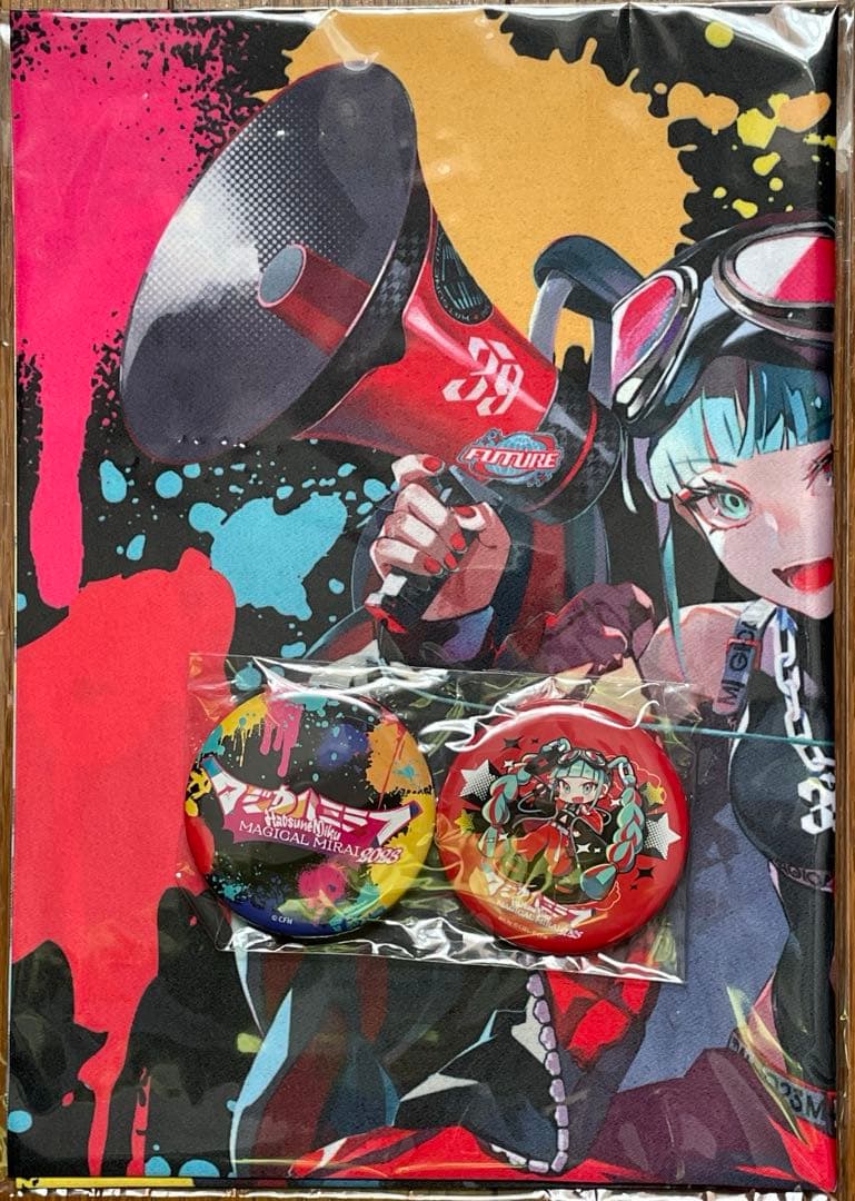 マジカルミライ2023　Blu-ray特典　布ポスター&缶バッジセット