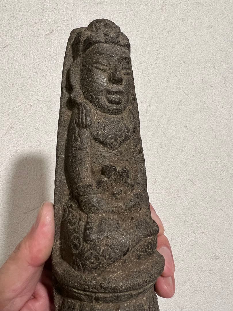 中国 朝鮮 李朝 石製 道教像 稀少 石仏 金銅仏 仏像 仏教美術 骨董 古美術