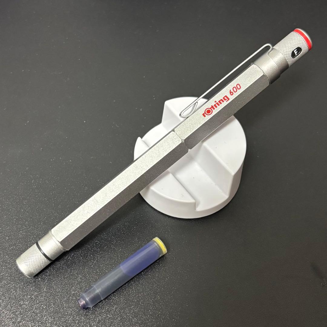 ロットリング 600 シルバー 万年筆 Fニブ