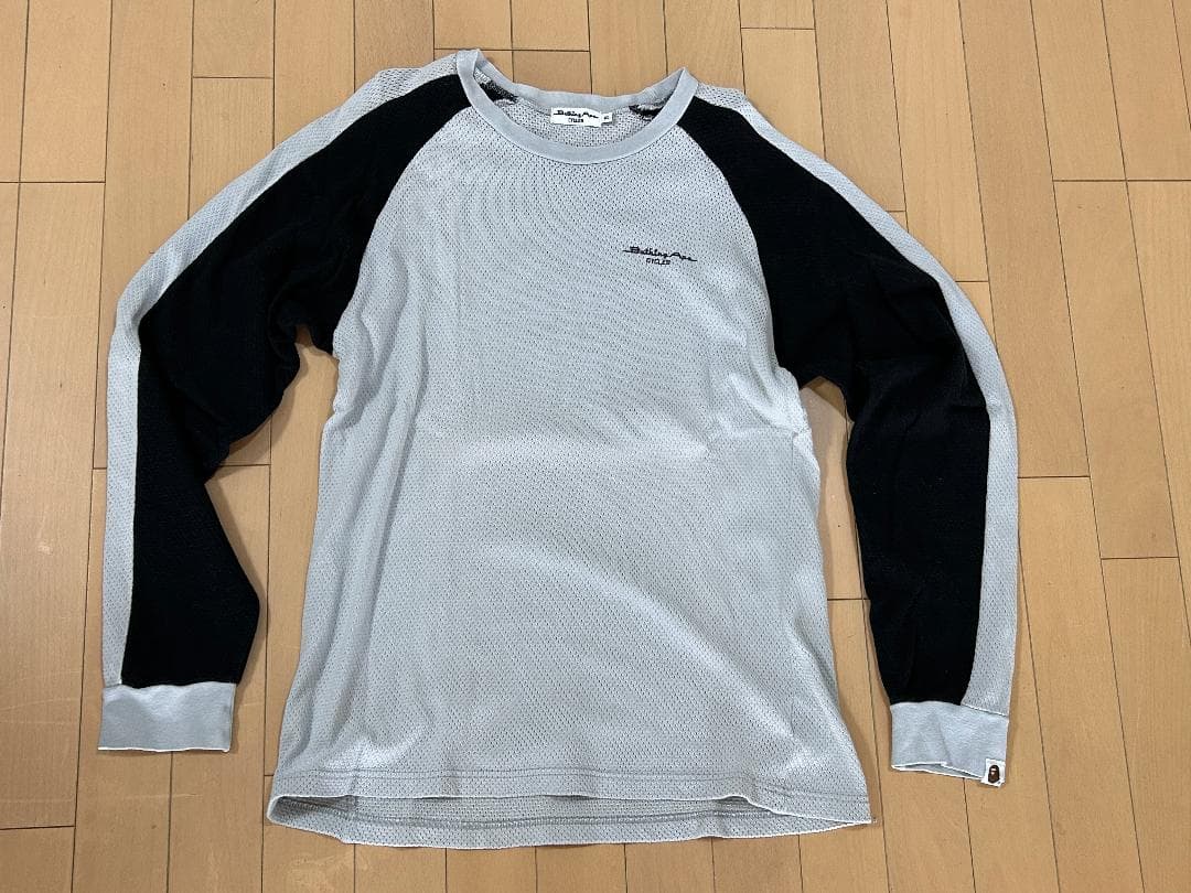 90'S A BATHING APE CYCLES メッシュ グレー ロンT