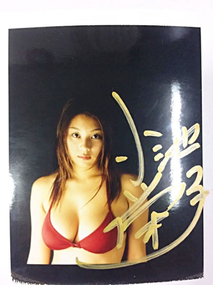 新品抽選プレ当選品★小池栄子 直筆サイン入りポラ