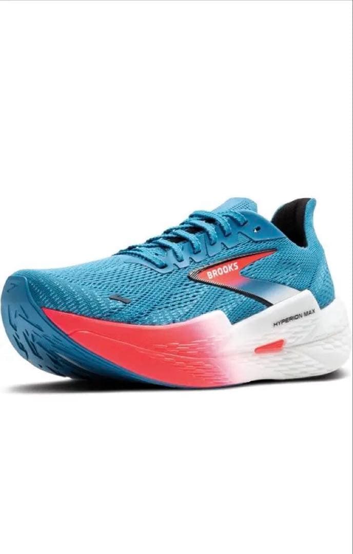 BROOKS 22.5cmスポーツシューズ 青/赤