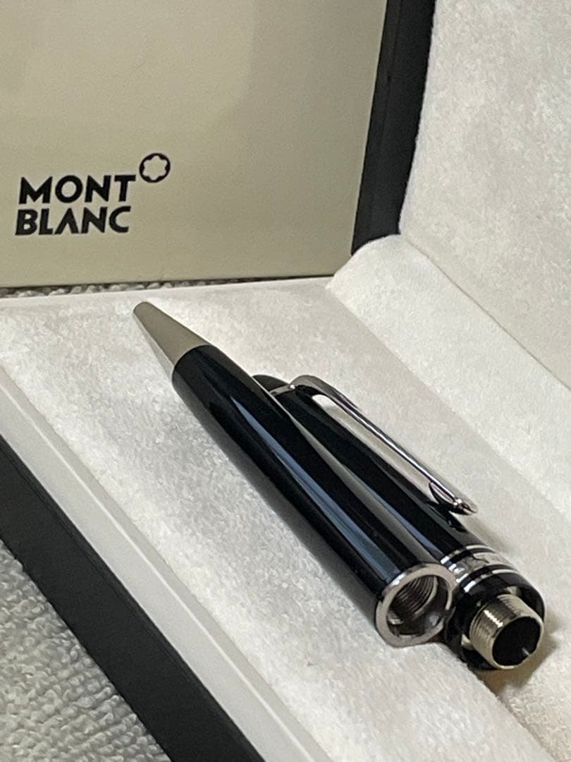◾️MONTBLANC モンブランミッドサイズ ボールペン ◾️プラチナ◾️化粧箱付