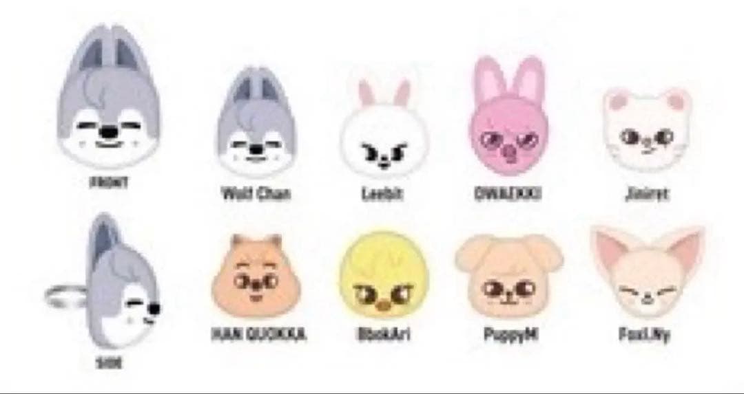 即日発送　ぬいぐるみリング　SKZOO リング　8匹セット