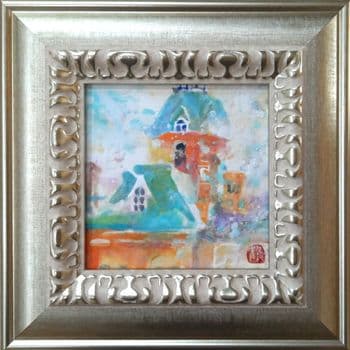 日本画ミニフレーム「 chateau」