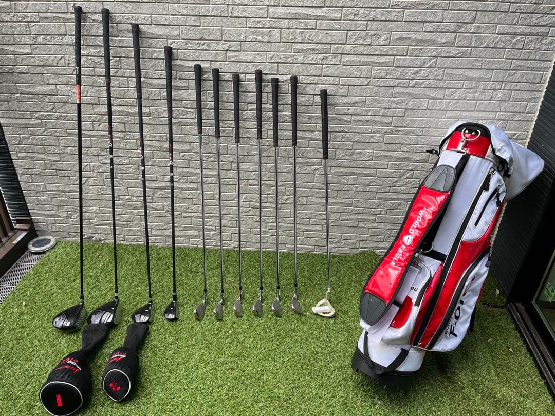 ワールドイーグル F-01α Rフレックス 10本セット＋スリクソンドライバー