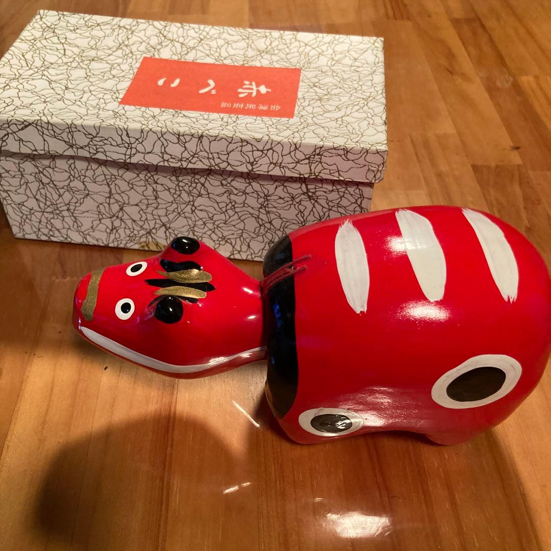 赤べこ 木製 民芸品