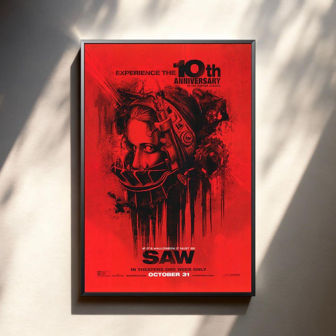 *枚数限定*映画館用片面印刷ポスターUS版:ソウ 10thANNIVERSARY