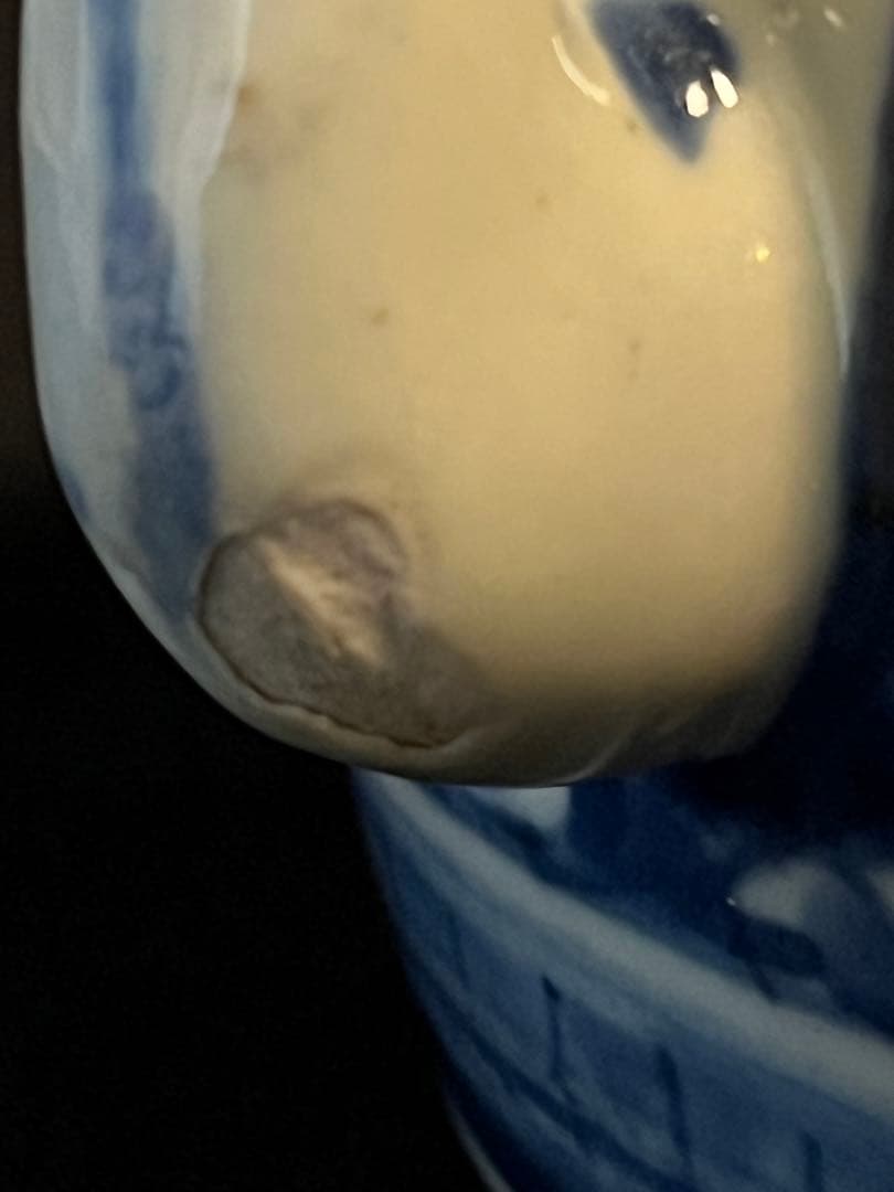 今激レア！中国 清 青花 染付 急須 蓋付 取手も良い 呉須見事