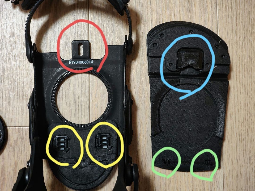 RIDE REVOLT ブラック ビンディング　バイン　Mサイズ