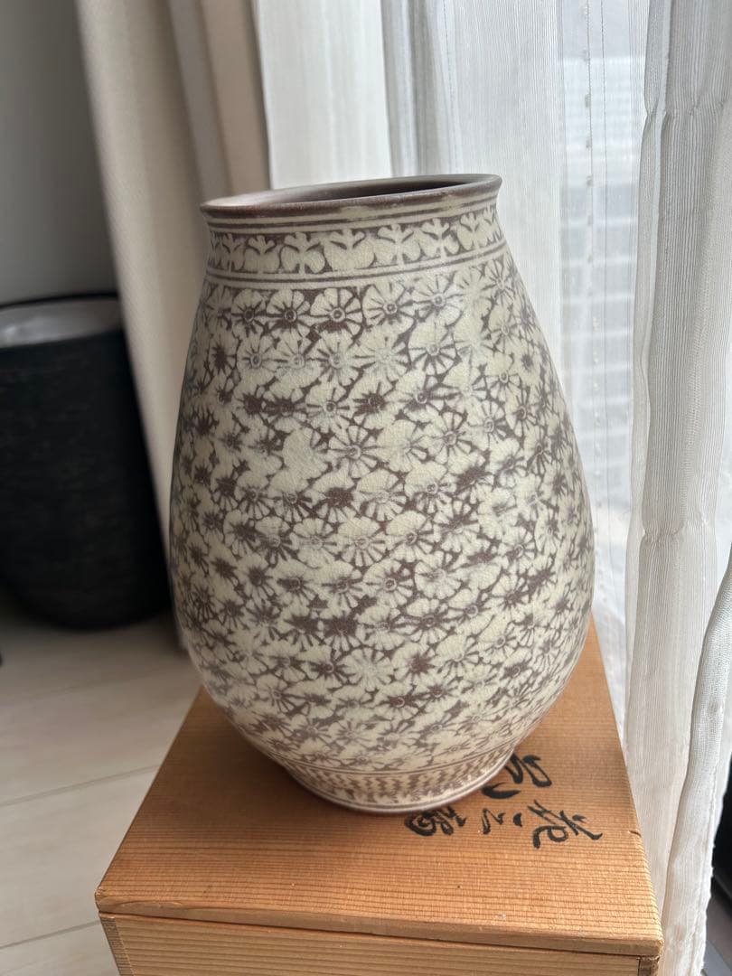 三島焼　陶器　花瓶 壺