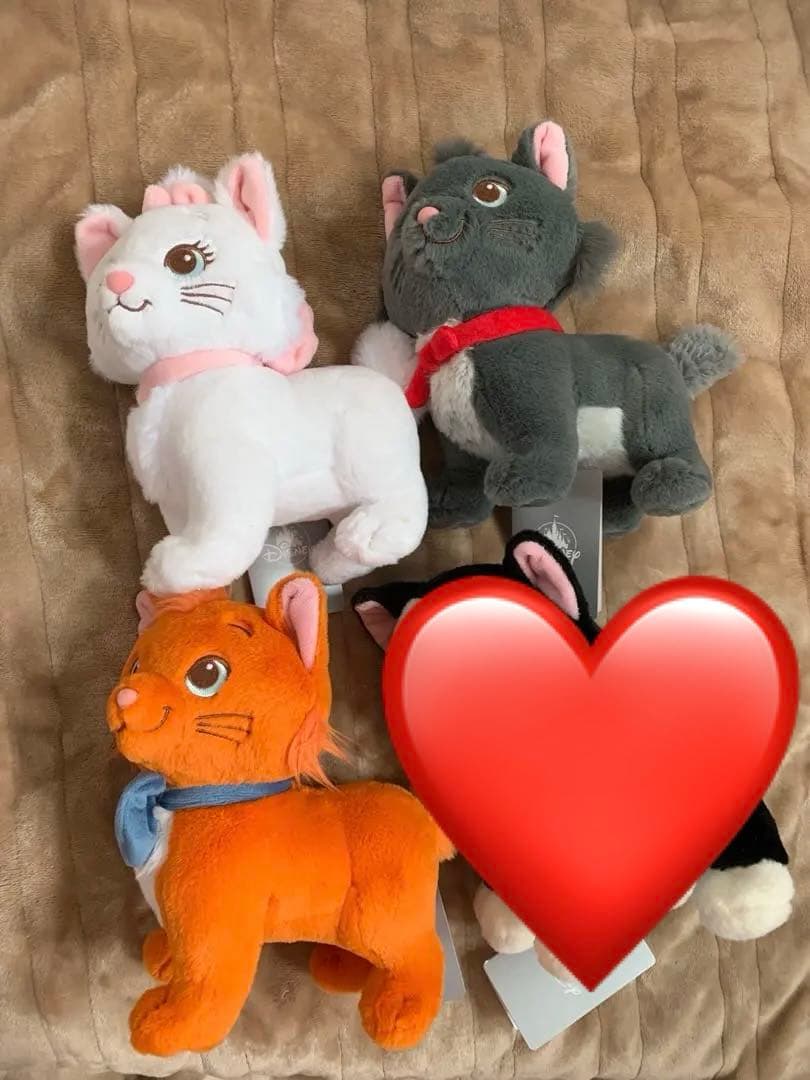 マリー、トゥルーズ、ベルリオーズ、フィガロ　ぬいぐるみ