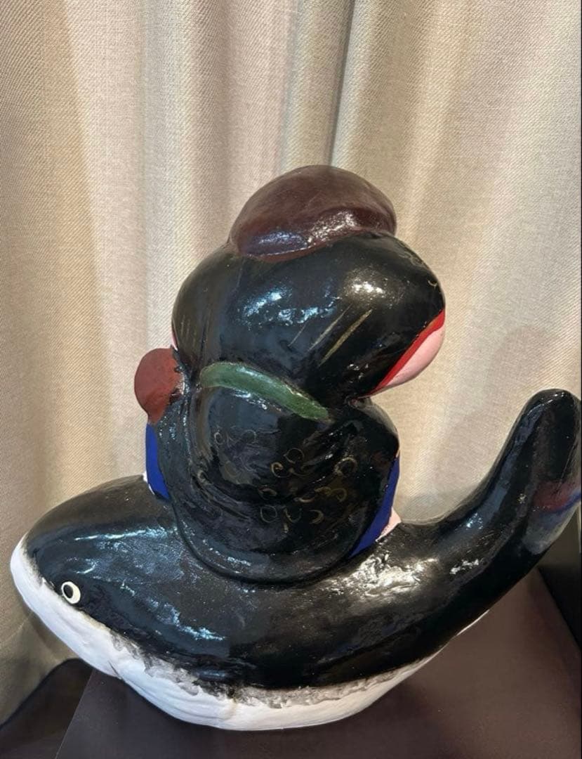 希少　長野県　中野雛人形　ふぐ乗り大黒天　中野人形　中野土びな　土雛　奈良久雄