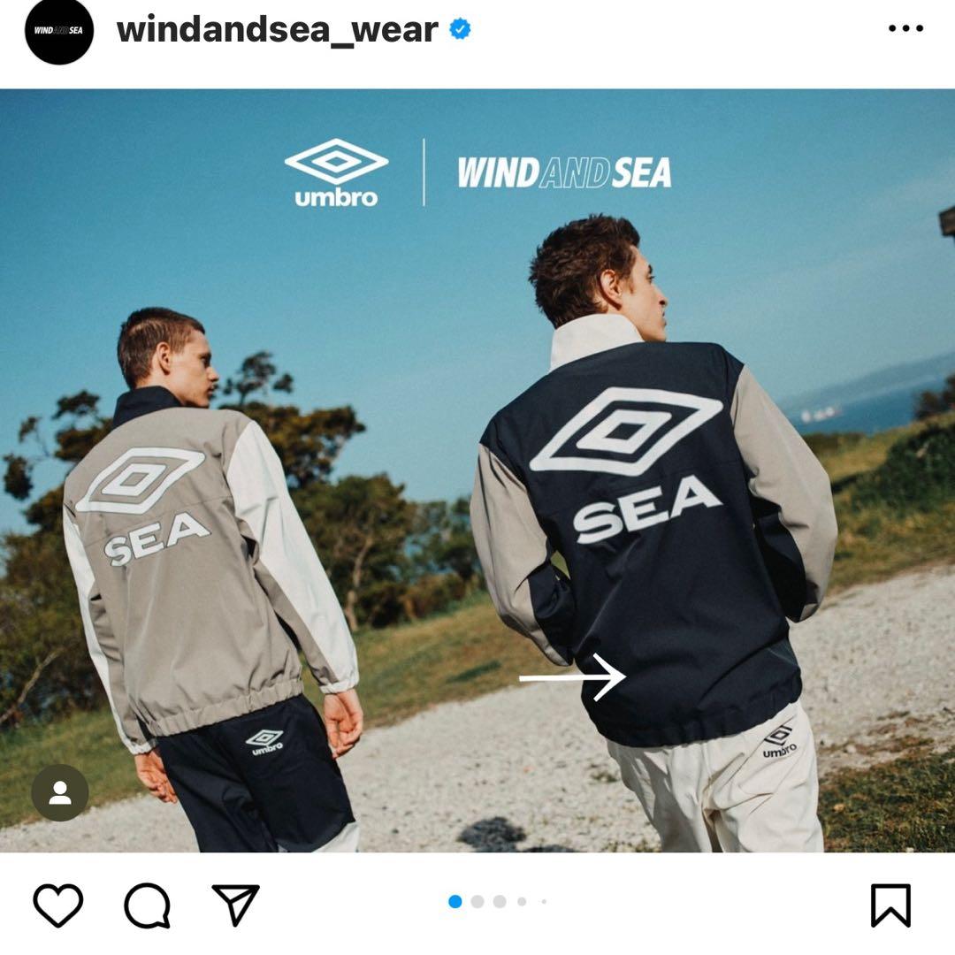 wind and sea umbro セットアップ　ジャージ