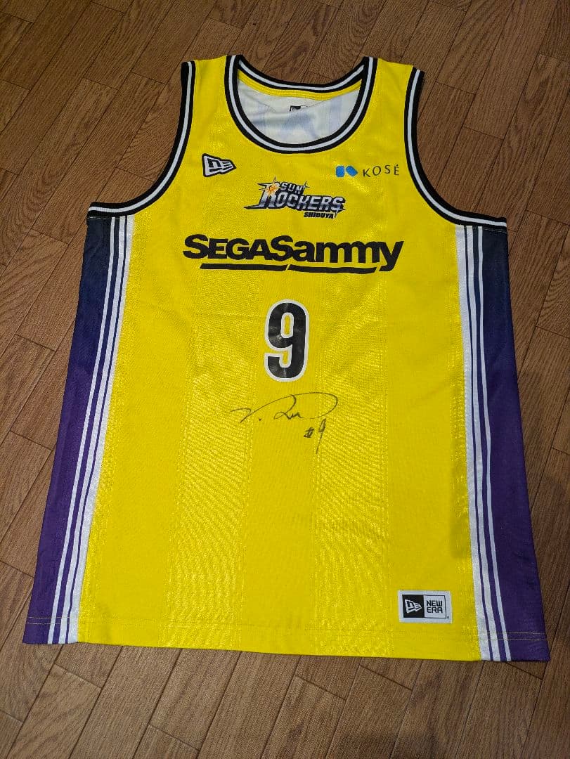 サンロッカーズ渋谷　サイン入　2024-25レプリカユニフォーム　ベンドラメ礼生