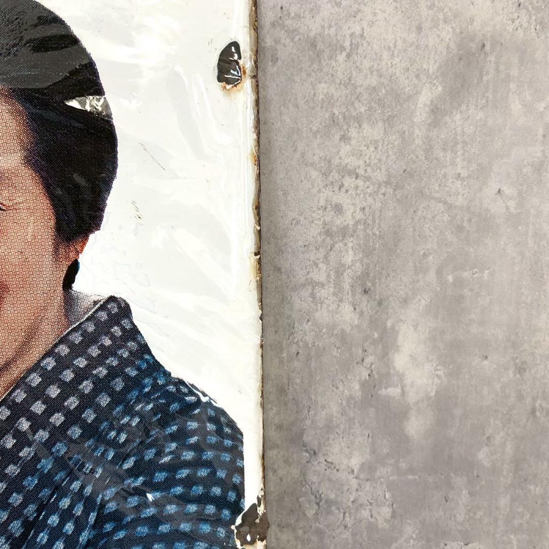 昭和レトロ 当時物 レア オロナイン ①大塚製薬 琺瑯 ホーロー看板 店頭看板