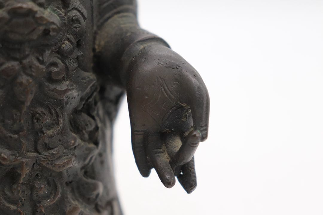 中国　明時代　銅製仏像　大日如来　送料込み250526