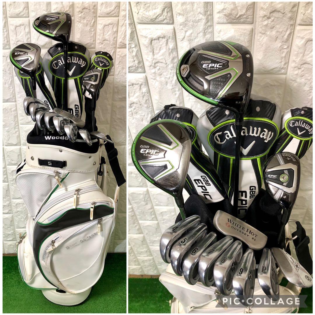 初心者おすすめ☆メンズ ゴルフクラブセット☆キャロウェイ☆高級キャディバッグ付