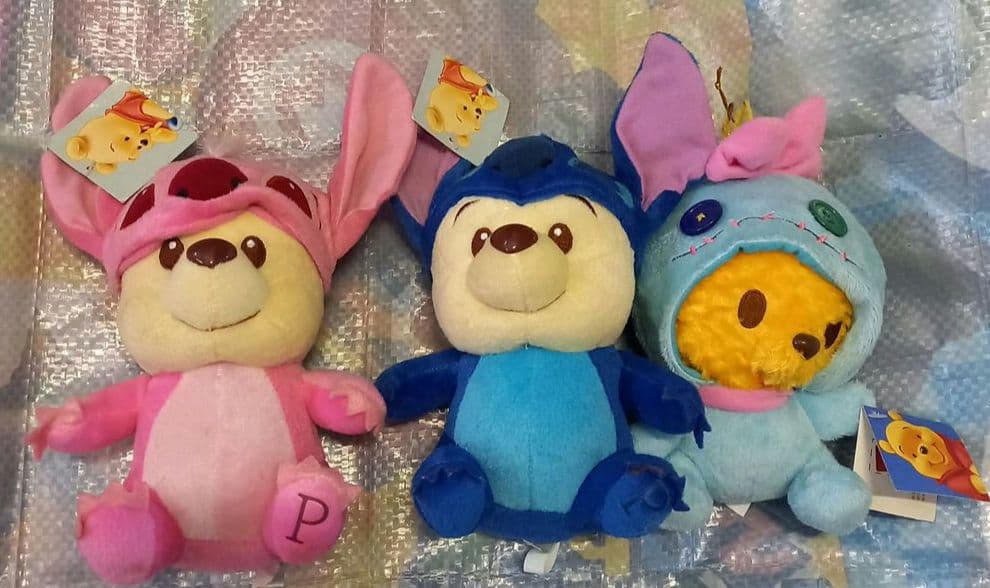 ★Disney ★BABYコラボ★プーさん✖️スティッチ着ぐるみ★ぬいぐるみ3点