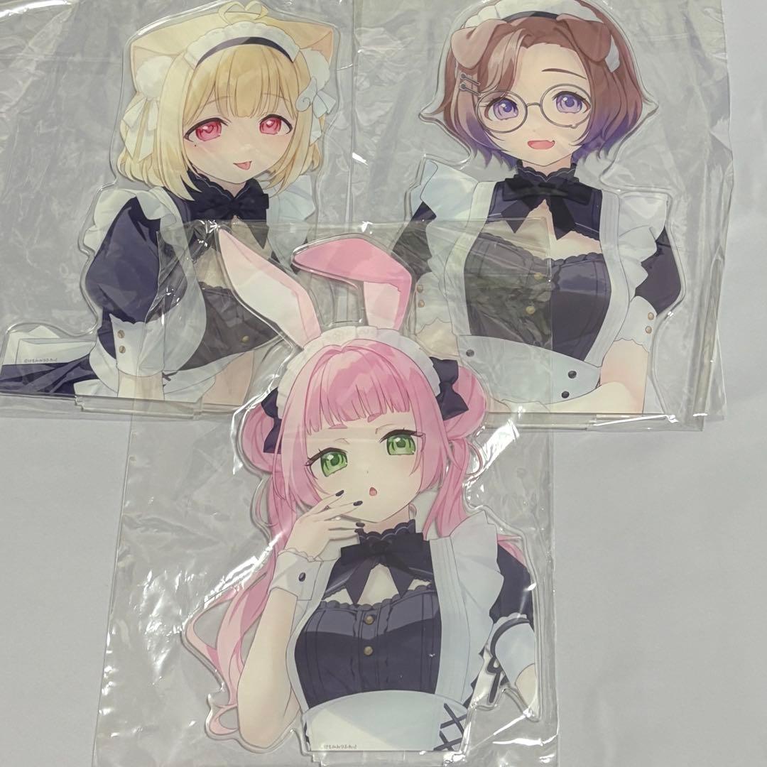 けもみみりふれっ! 兎野さくら 猫羽かりん 狛江撫子 BIGアクリル
