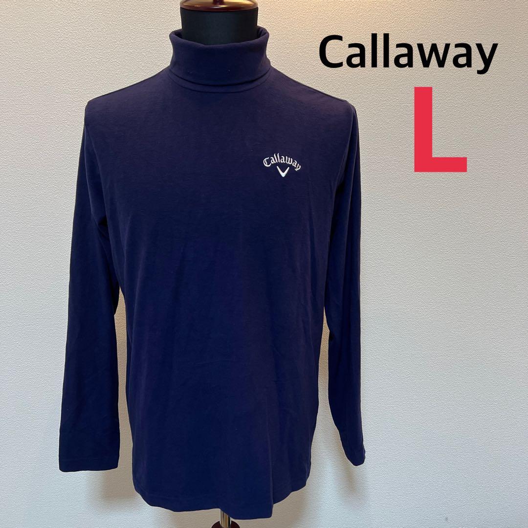 キャロウェイゴルフ　タートルネック　ネイビー　サイズL