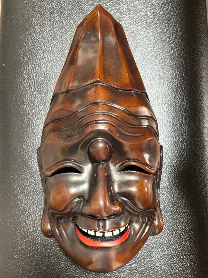 【希少 伝統工芸】伎楽面 波羅門 能面 壁掛け 神楽面 古楽面