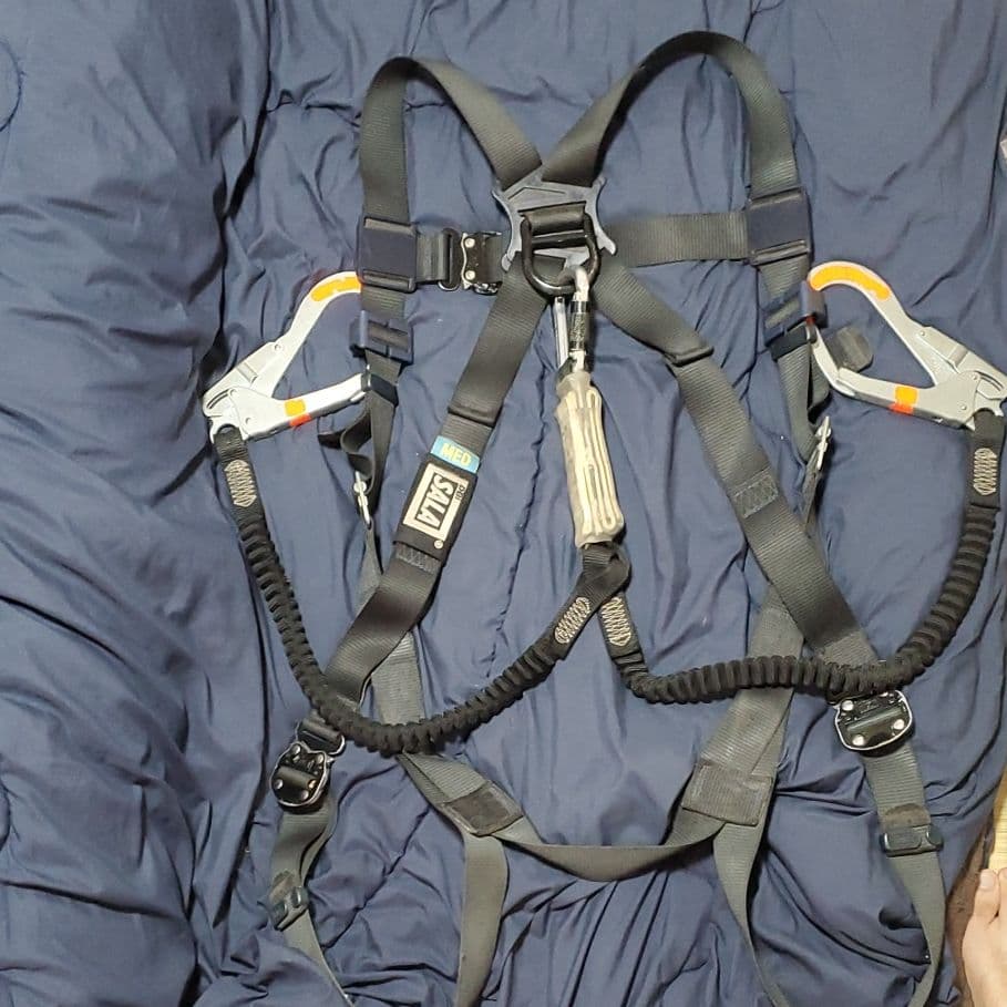 現場職　フルハーネス　ランヤード付き　鳶職