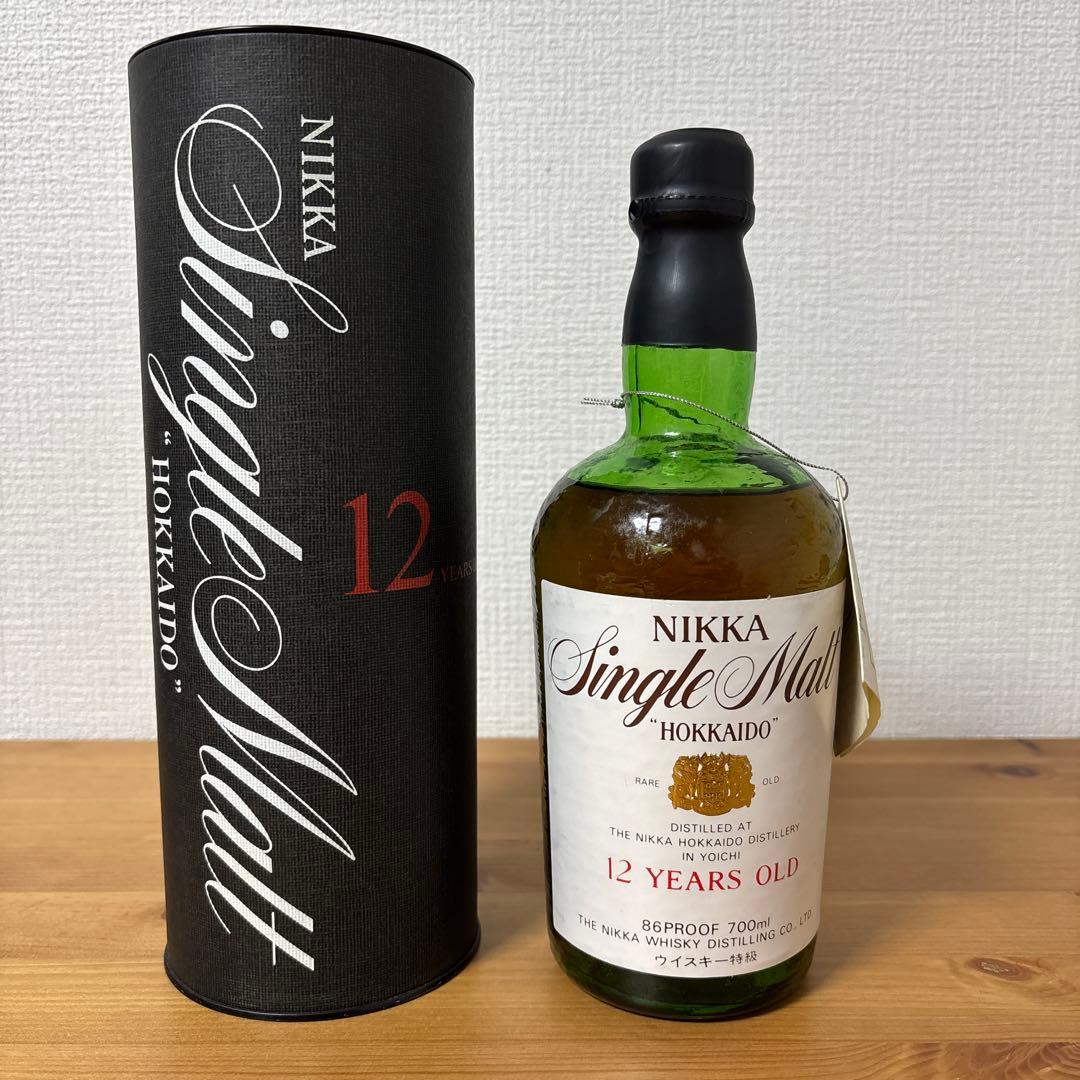 ニッカウイスキー　北海道12年　旧ボトル　箱付き　未開封