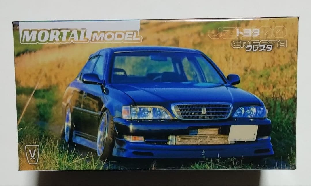 MORTAL MODEL 1/64 トヨタ クレスタ パールブルー JZX100