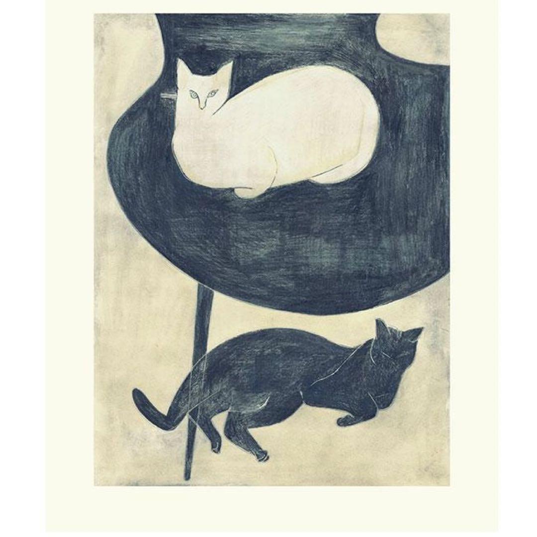 coricci ポスター「猫と椅子と」40×50cm 直筆エディション入 限定品