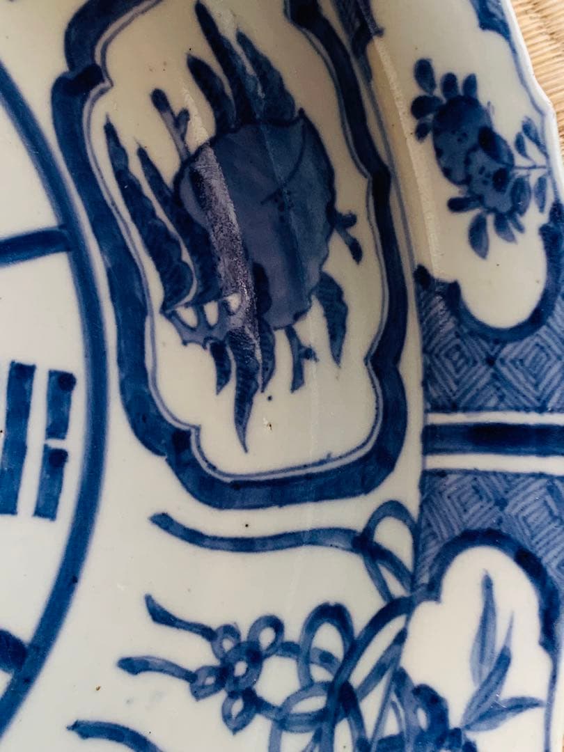 中国清時代染付大皿