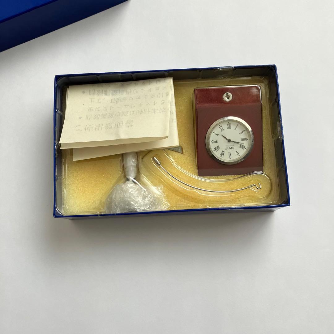 日本エアシステム　JAS 飛行機　機内品　時計　置き時計　ダイキャスト　希少品