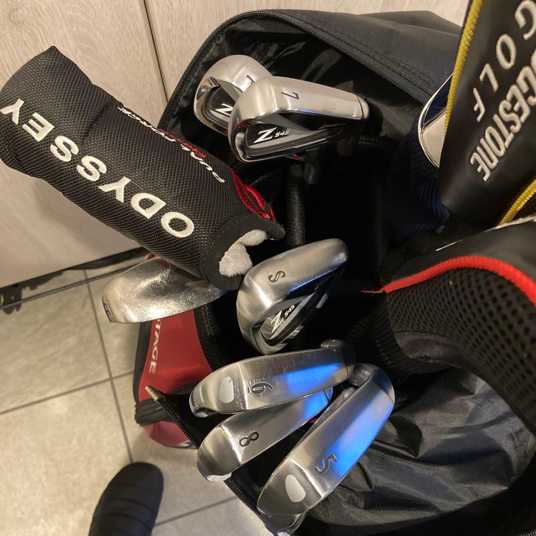 TOURSTAGE ゴルフクラブセット レッド ブラック