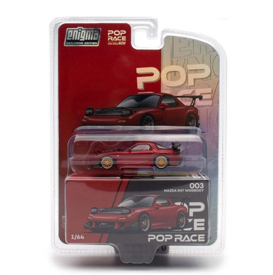 ポップレース 1/64 RX-7 FD3S RE雨宮 レッド チェイスカー